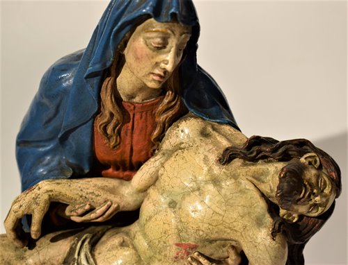 La "Pietà"  terracotta policroma